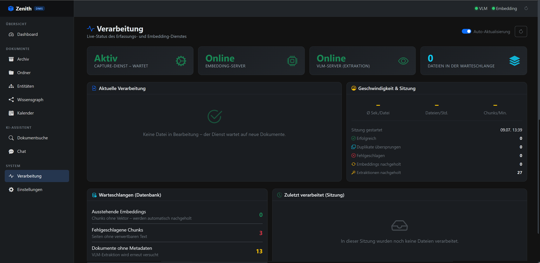 Zenith – Document processing